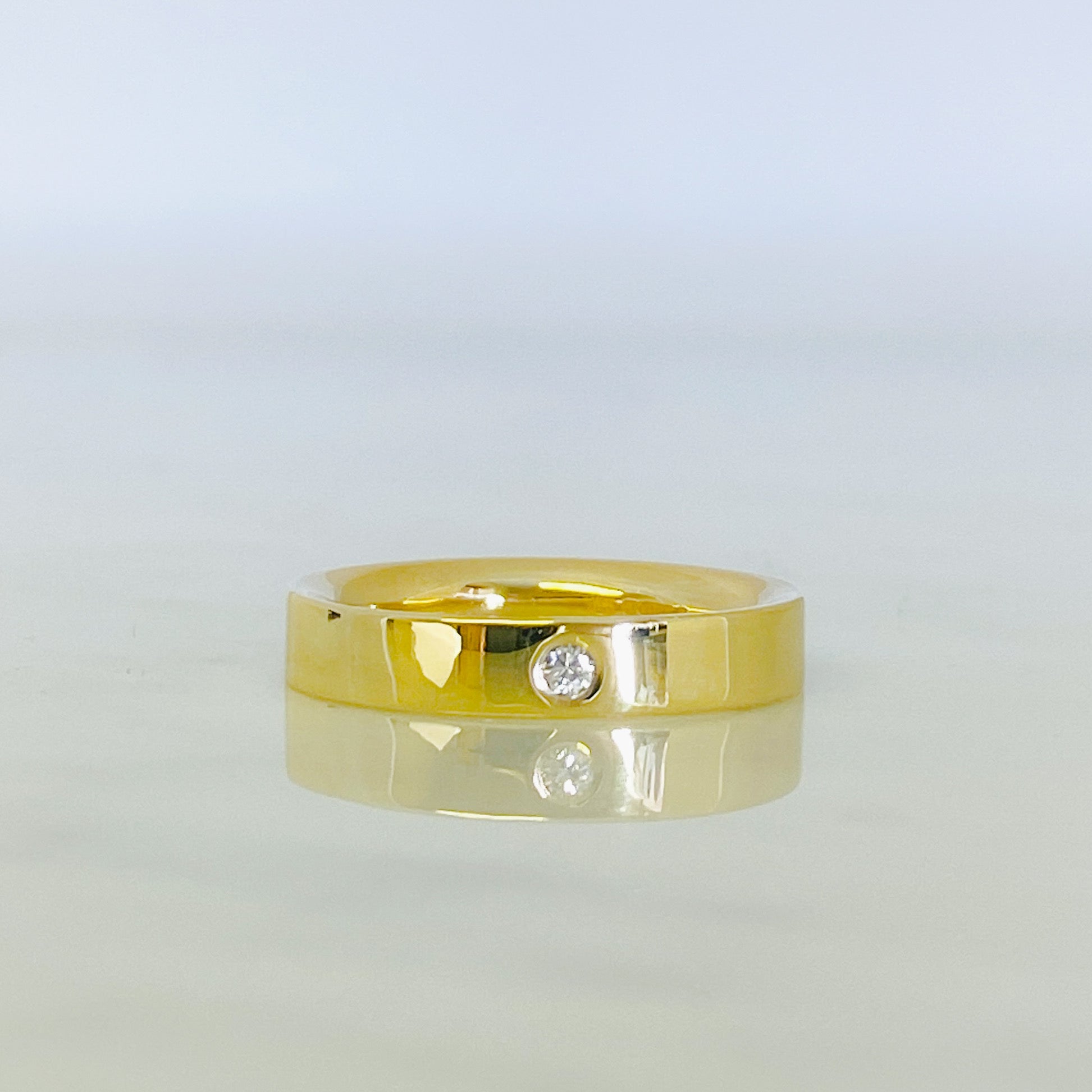 Gold and Diamond Classic Wedding Ring