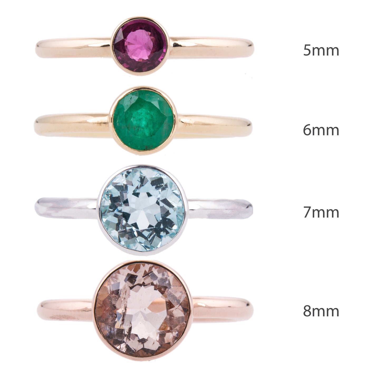 White Gold and Morganite Nestle Ring