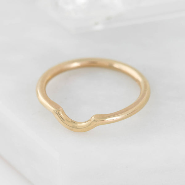 Gold Nestling Wedding Ring