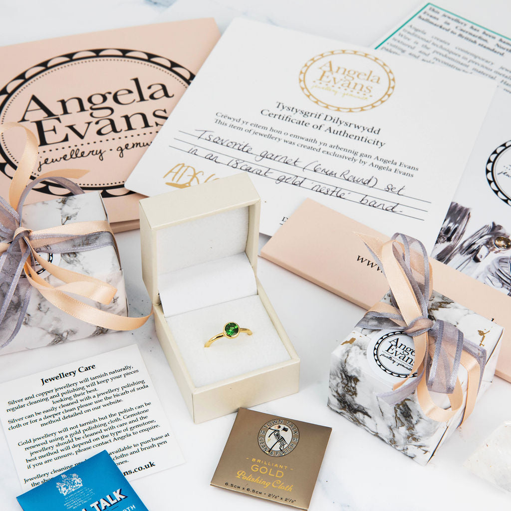 Silver with Diamond Nestling Wedding Ring