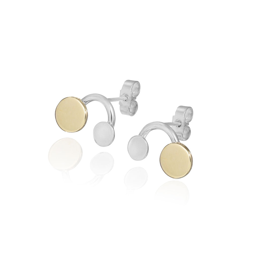 Boudica Silver and Gold Studs