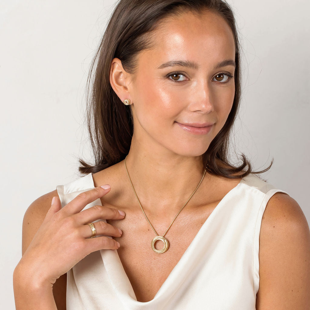 Miniature Gold Wrapped Studs