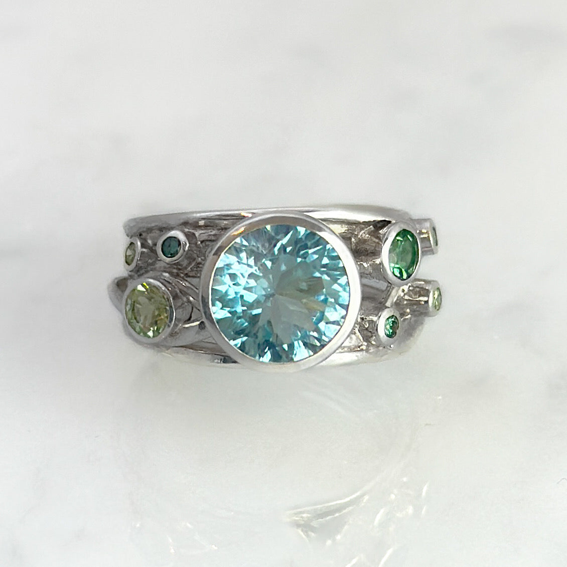 Sea Foam Flowing Ring