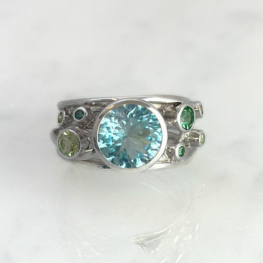 Sea Foam Flowing Ring