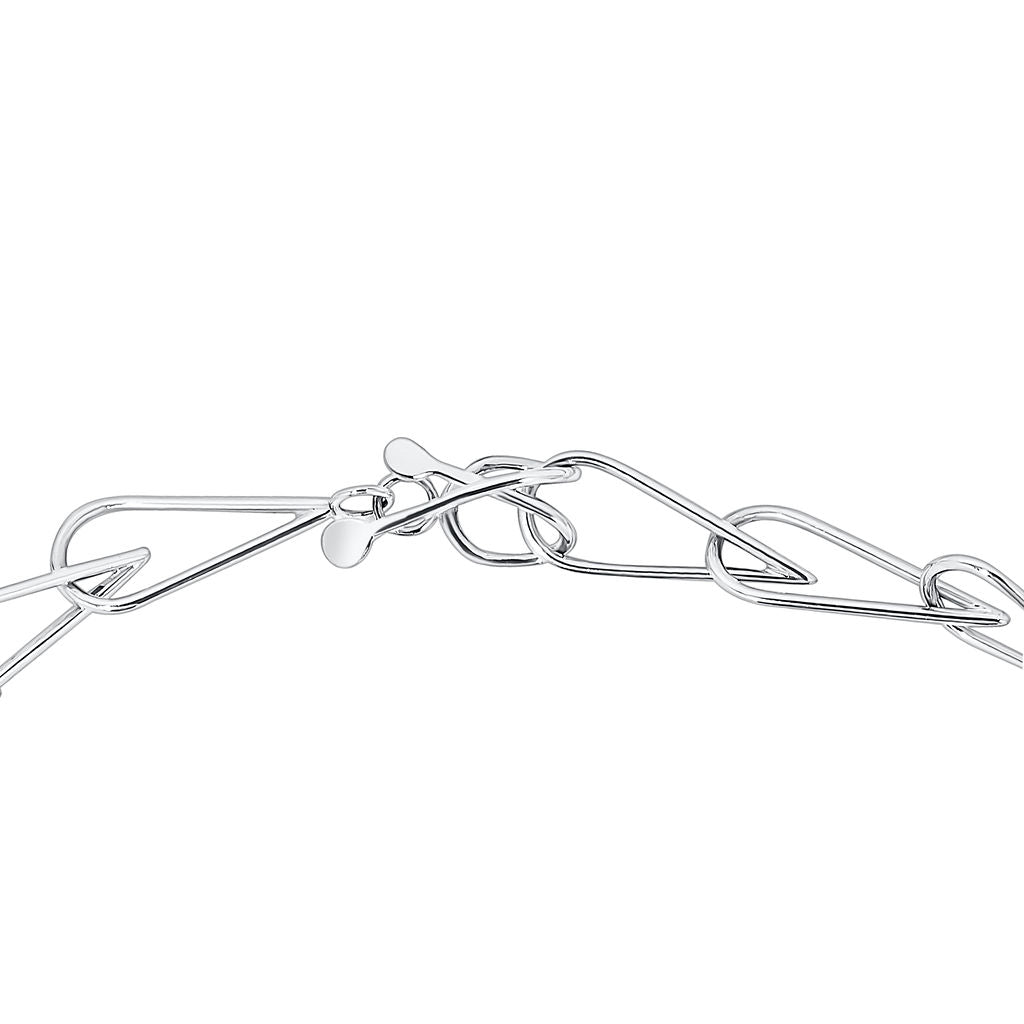 ‘Y Fenai’ Swiss Blue Topaz and Sterling Silver Necklace