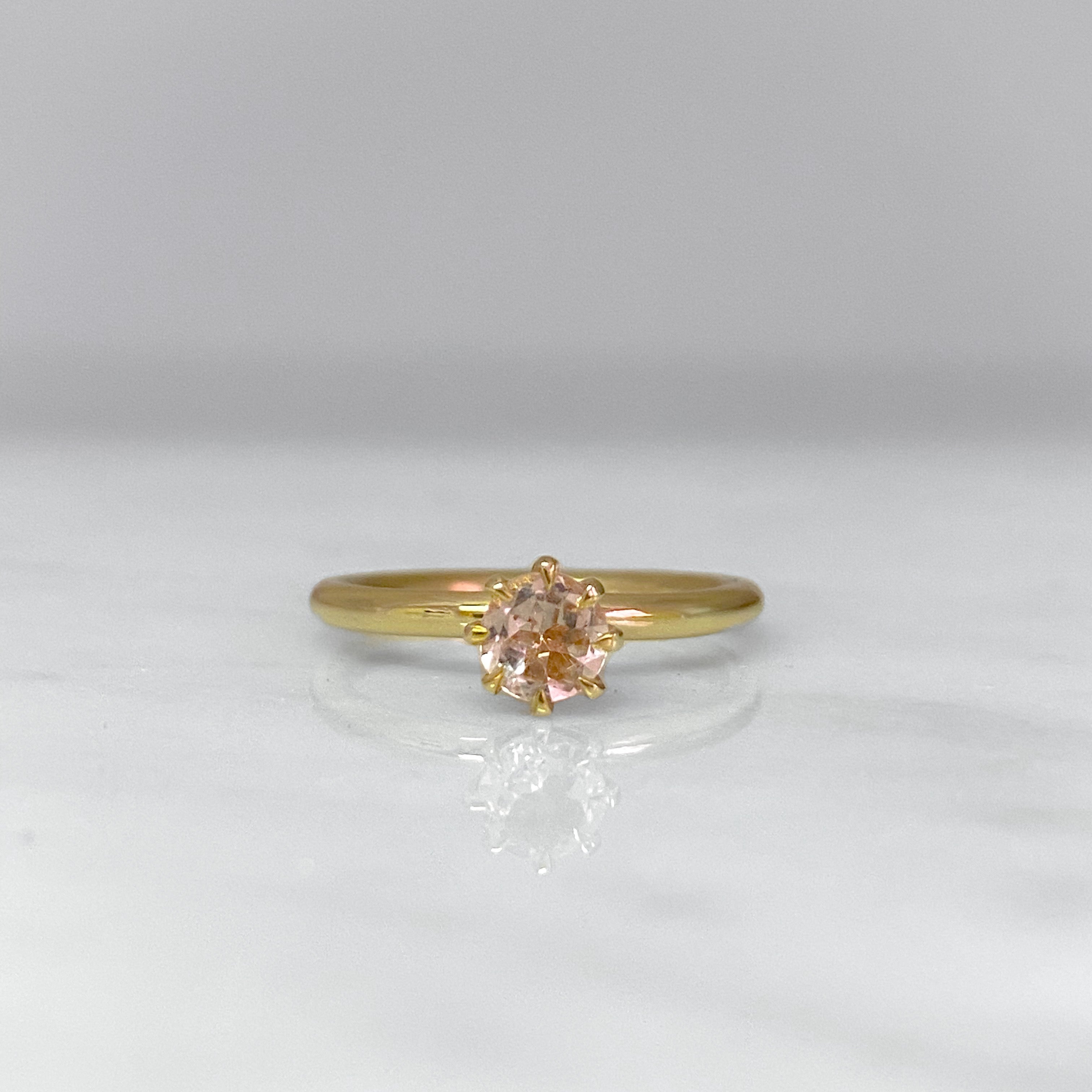 Morganite Gold Ring
