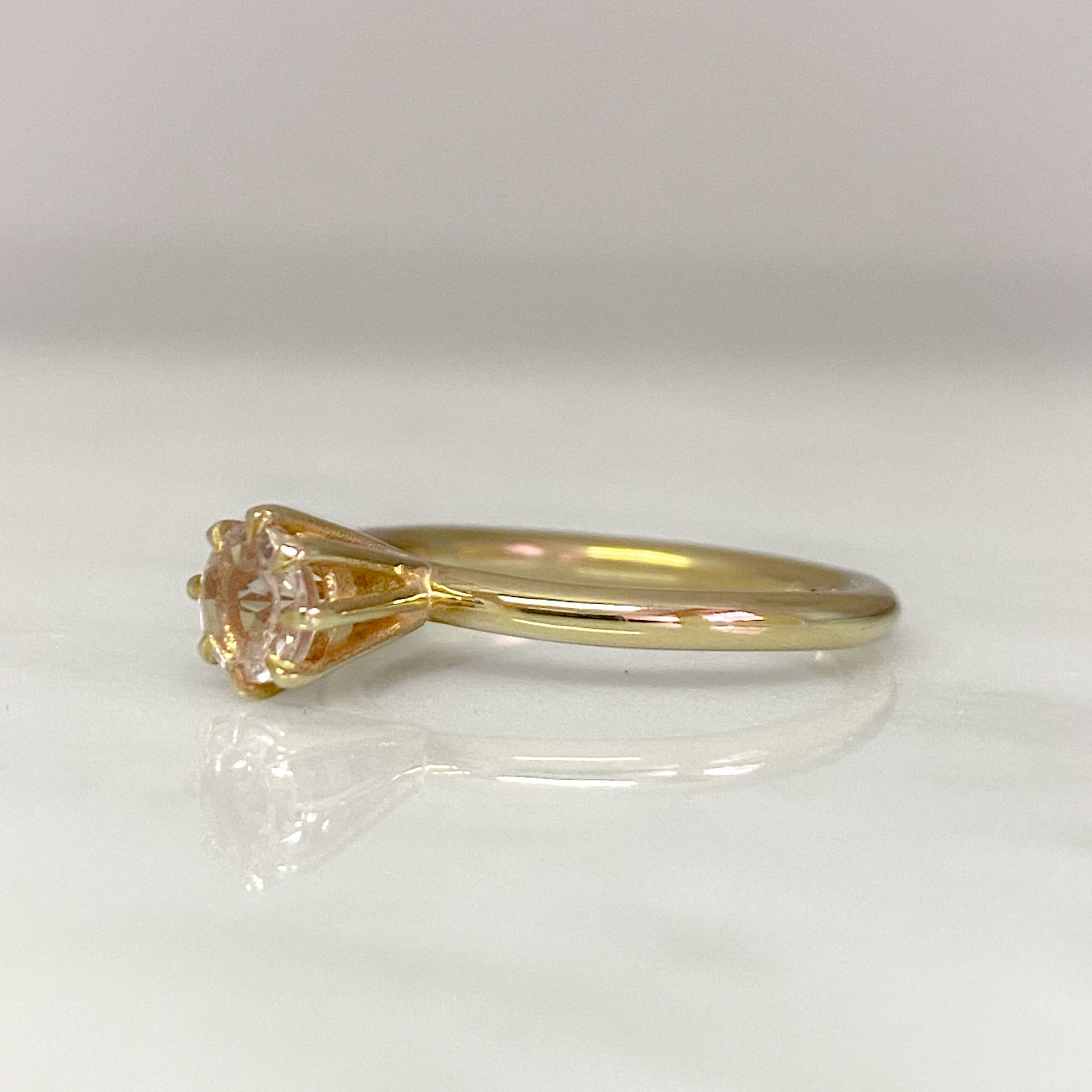 Morganite Gold Ring
