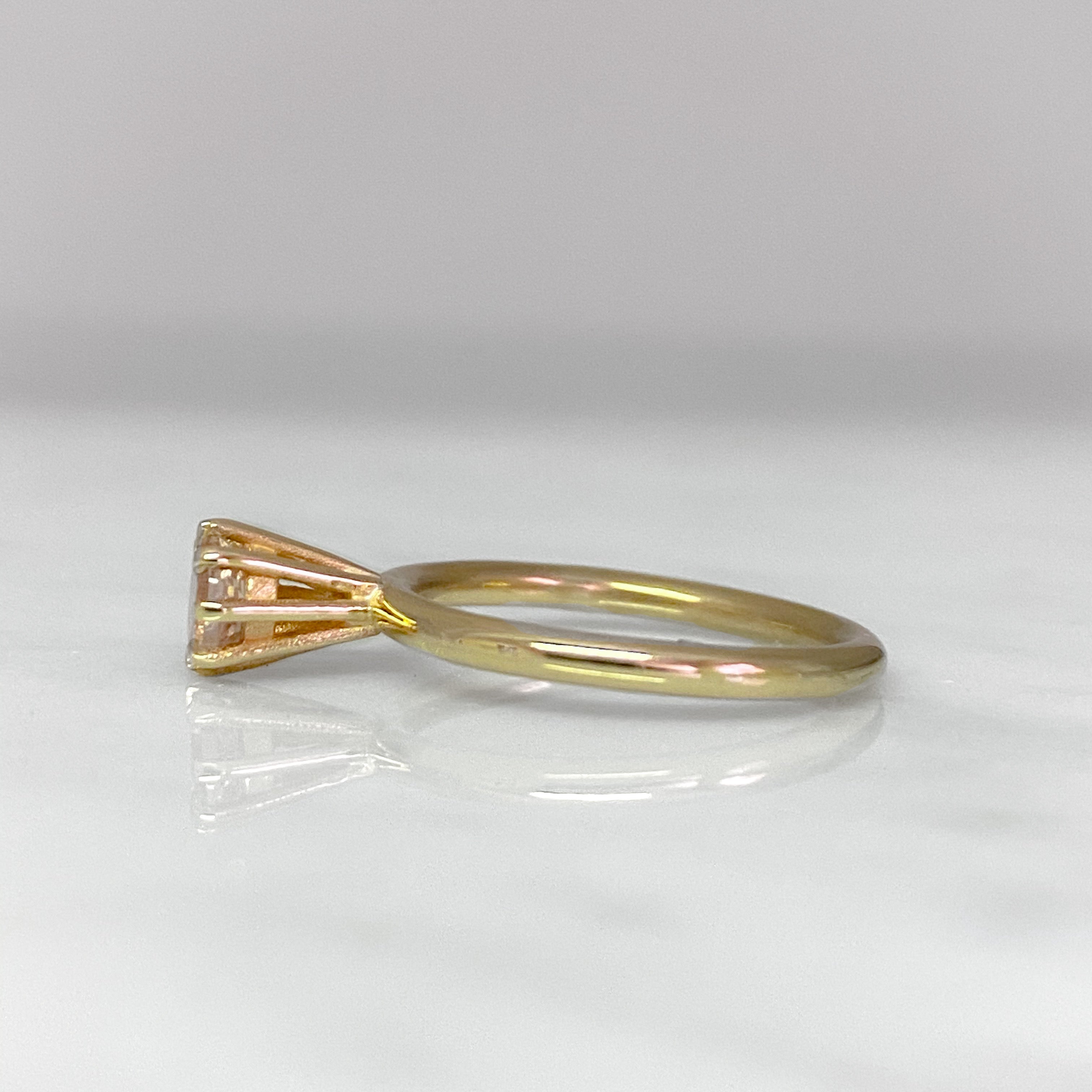 Morganite Gold Ring