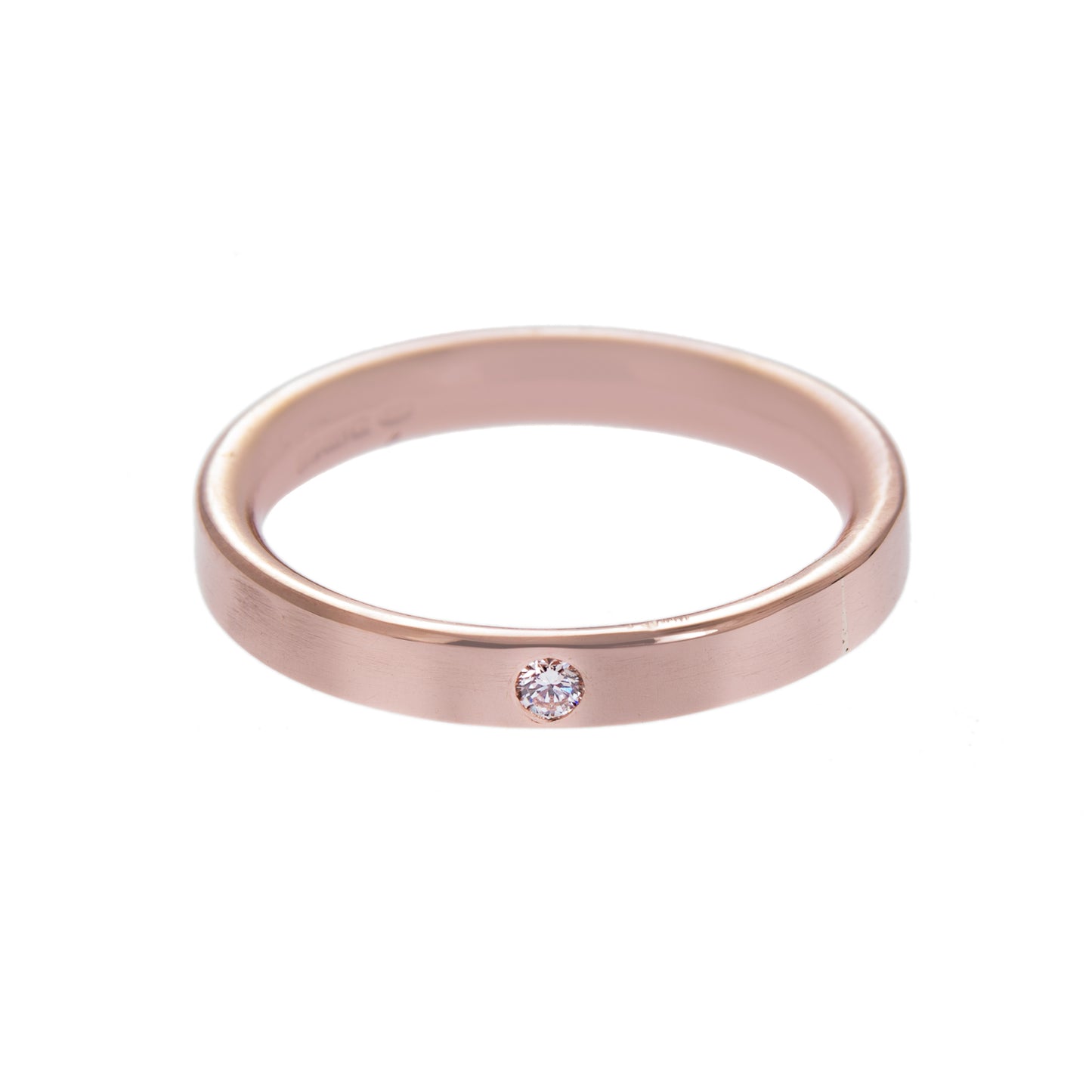 Rose Gold and Diamond Classic Wedding Ring