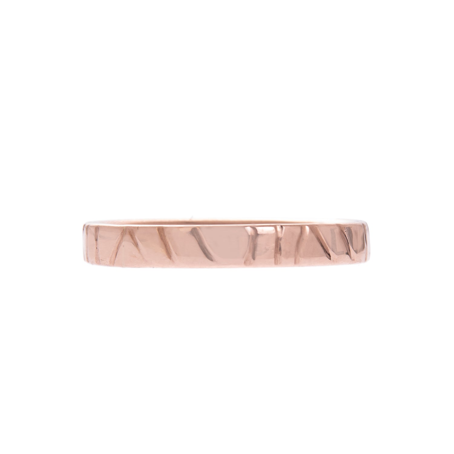 Rose Gold Hand Drawn Wedding Ring