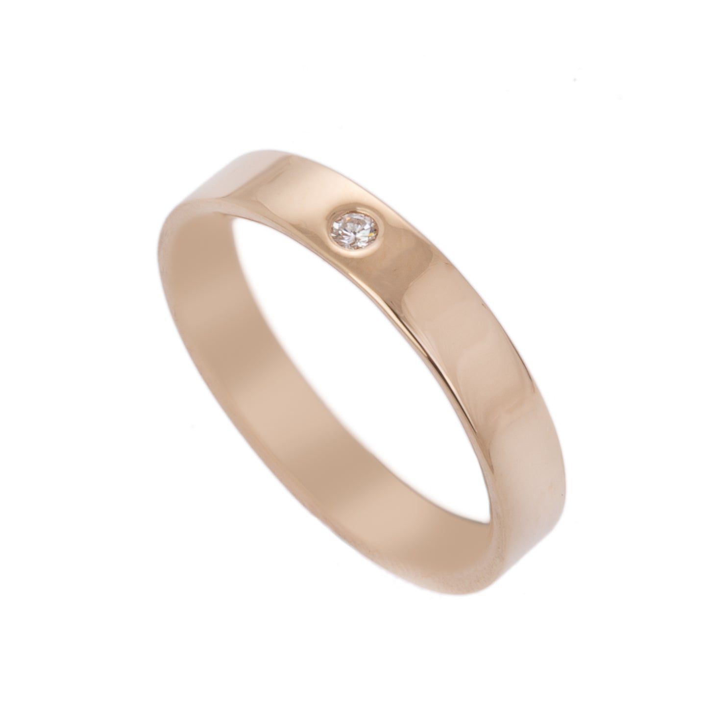 Gold and Diamond Classic Wedding Ring