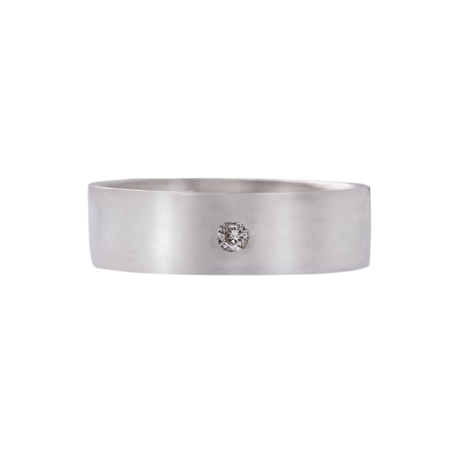 White Gold and Diamond Classic Wedding Ring