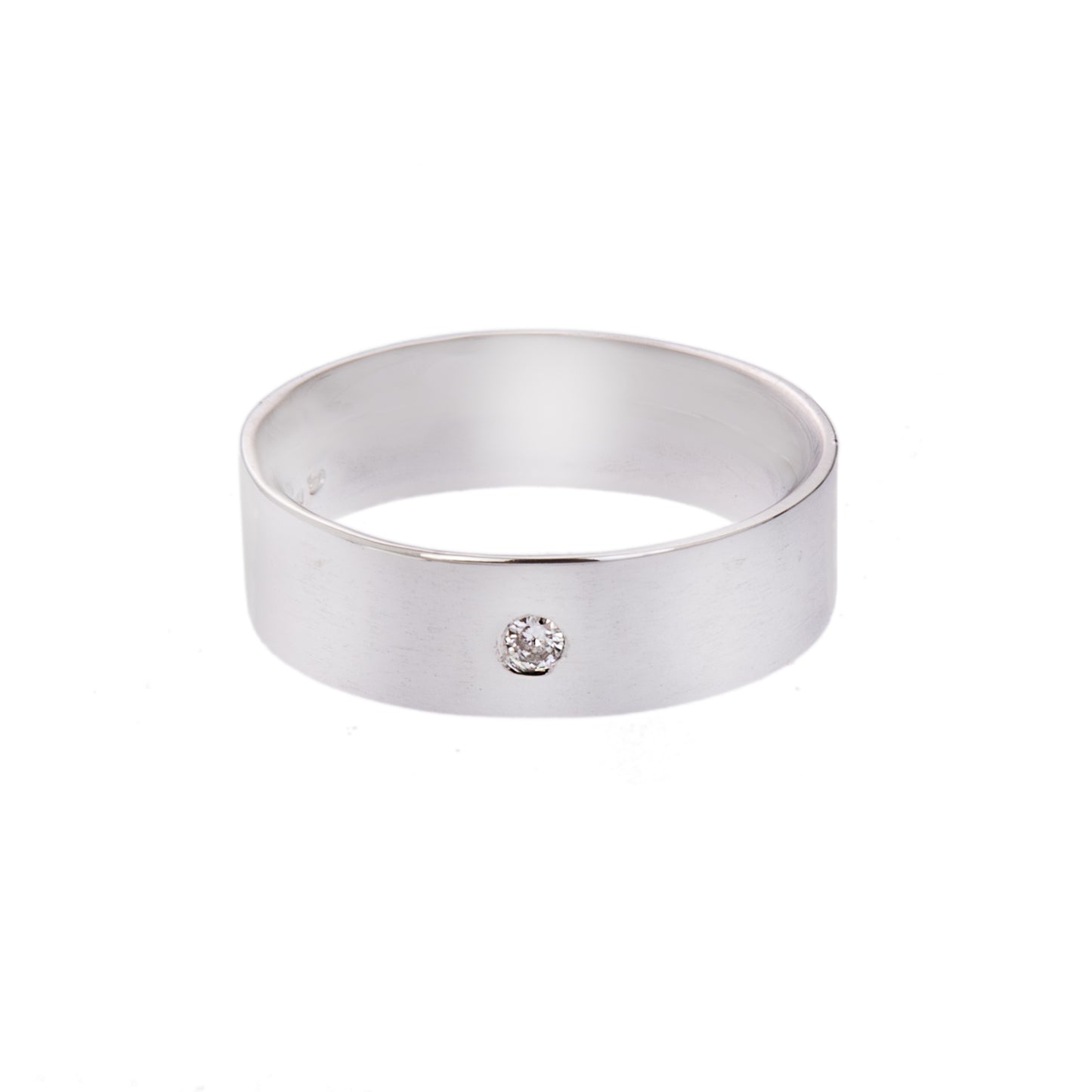 White Gold and Diamond Classic Wedding Ring