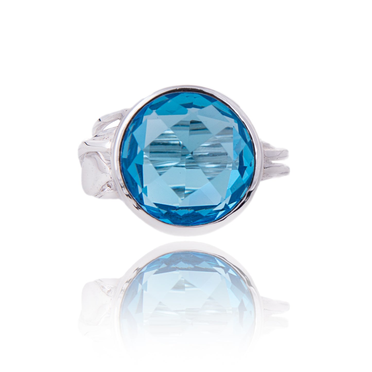 Opulent Tidal Blue Topaz Ring