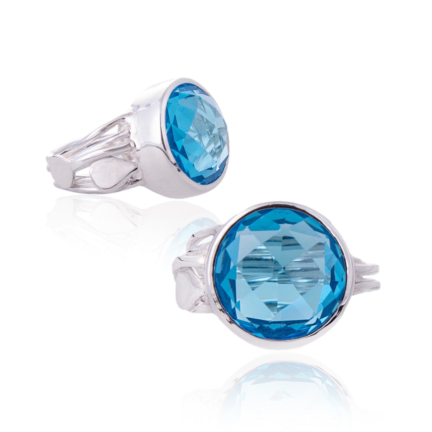 Opulent Tidal Blue Topaz Ring