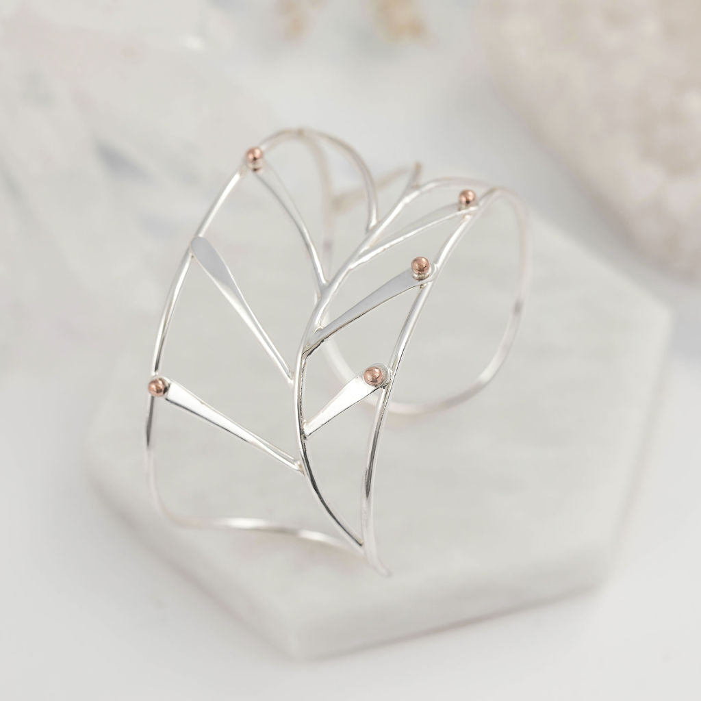 Breichled Cyff Rhedyn