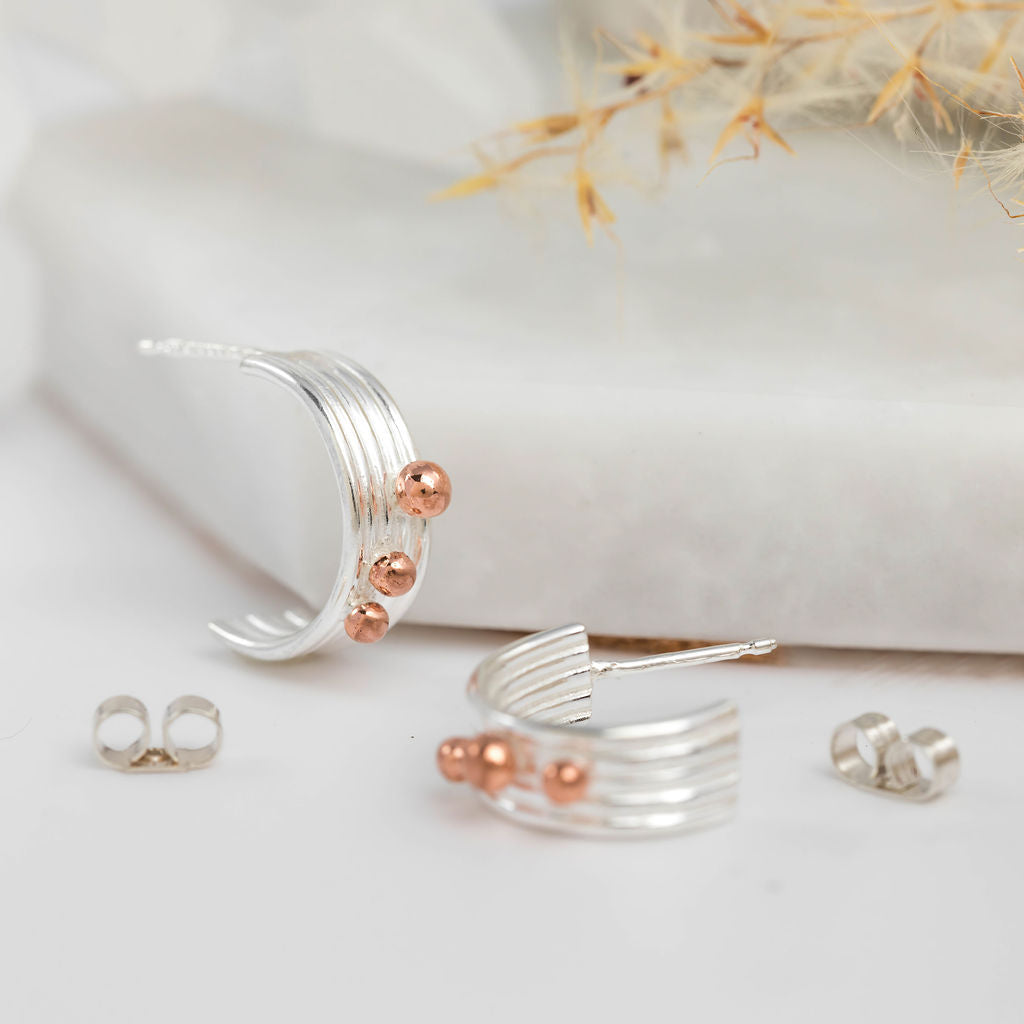 Clustdlysau Cylch wedi'u Lapio