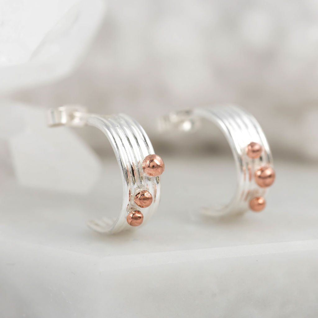 Clustdlysau Cylch wedi'u Lapio