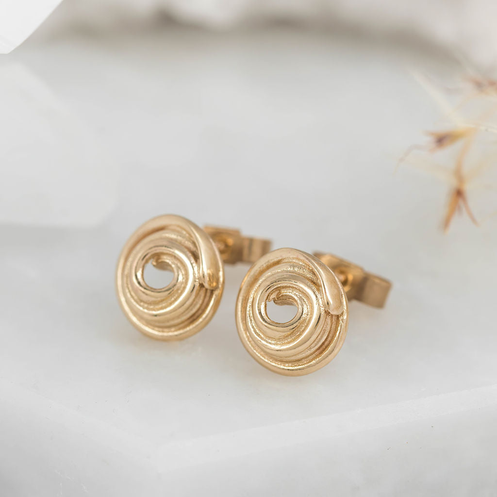 Miniature Gold Wrapped Studs