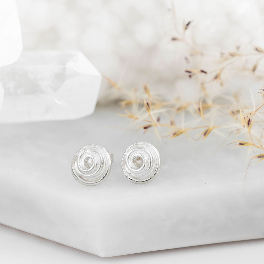 Miniature Silver Wrapped Studs