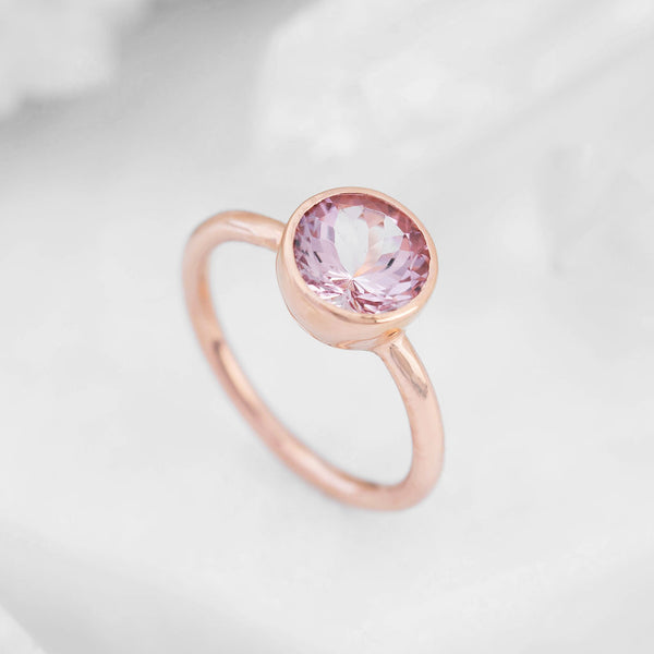 Rose Gold with Morganite Nestle Ring