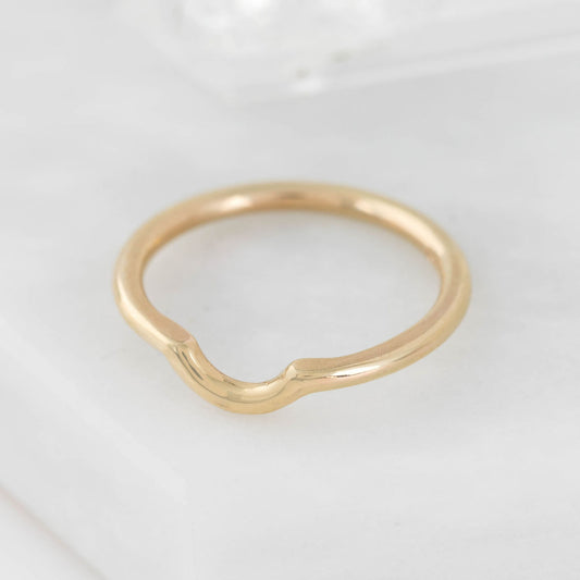 Gold Nestling Wedding Ring