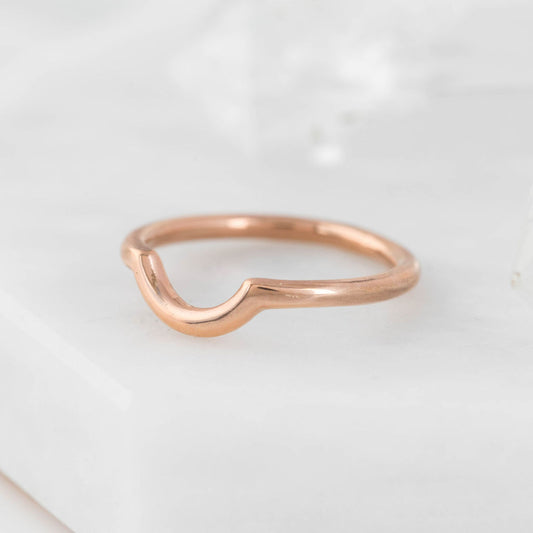 Rose Gold Nestling Wedding Ring