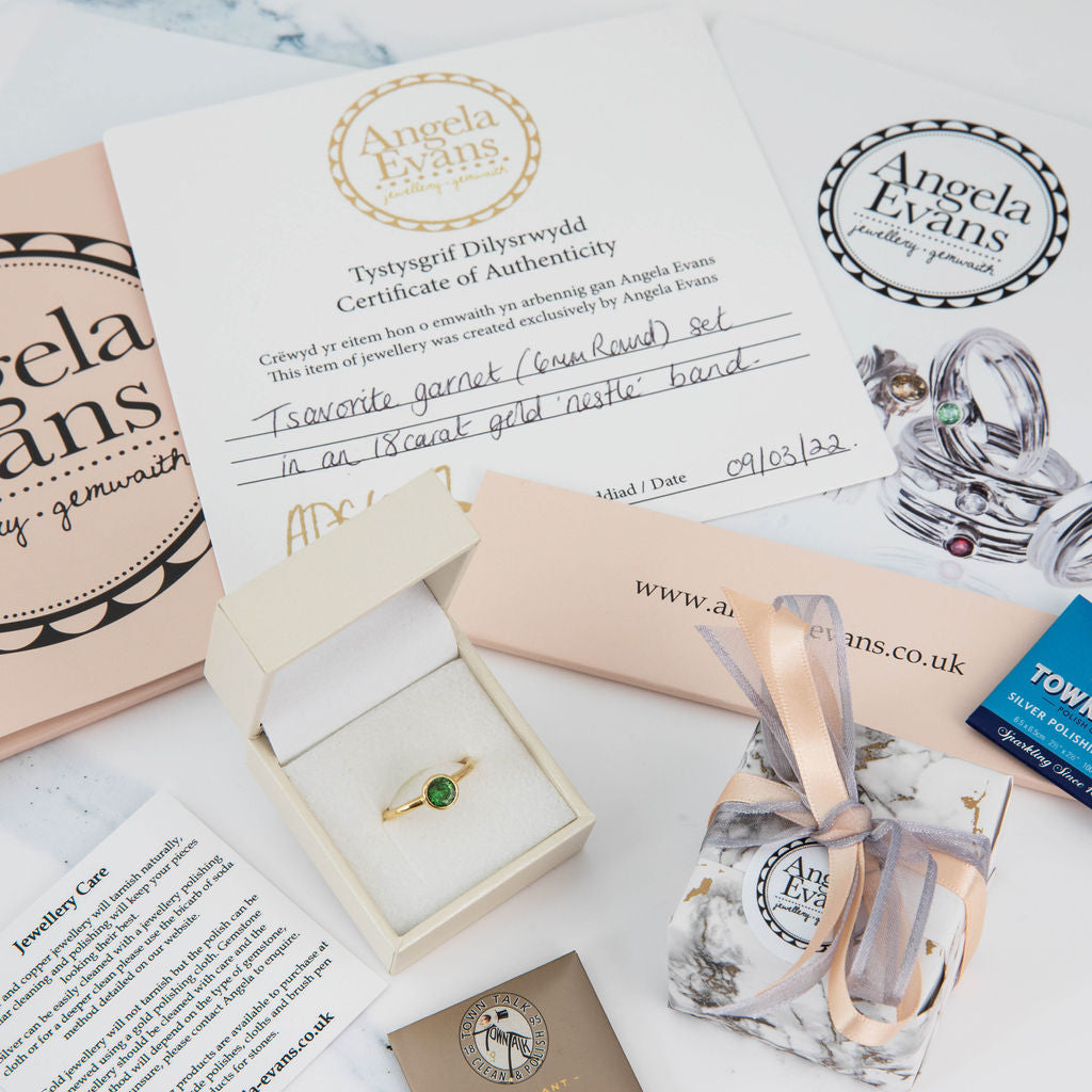 Tidal Ring with Blue Topaz #2