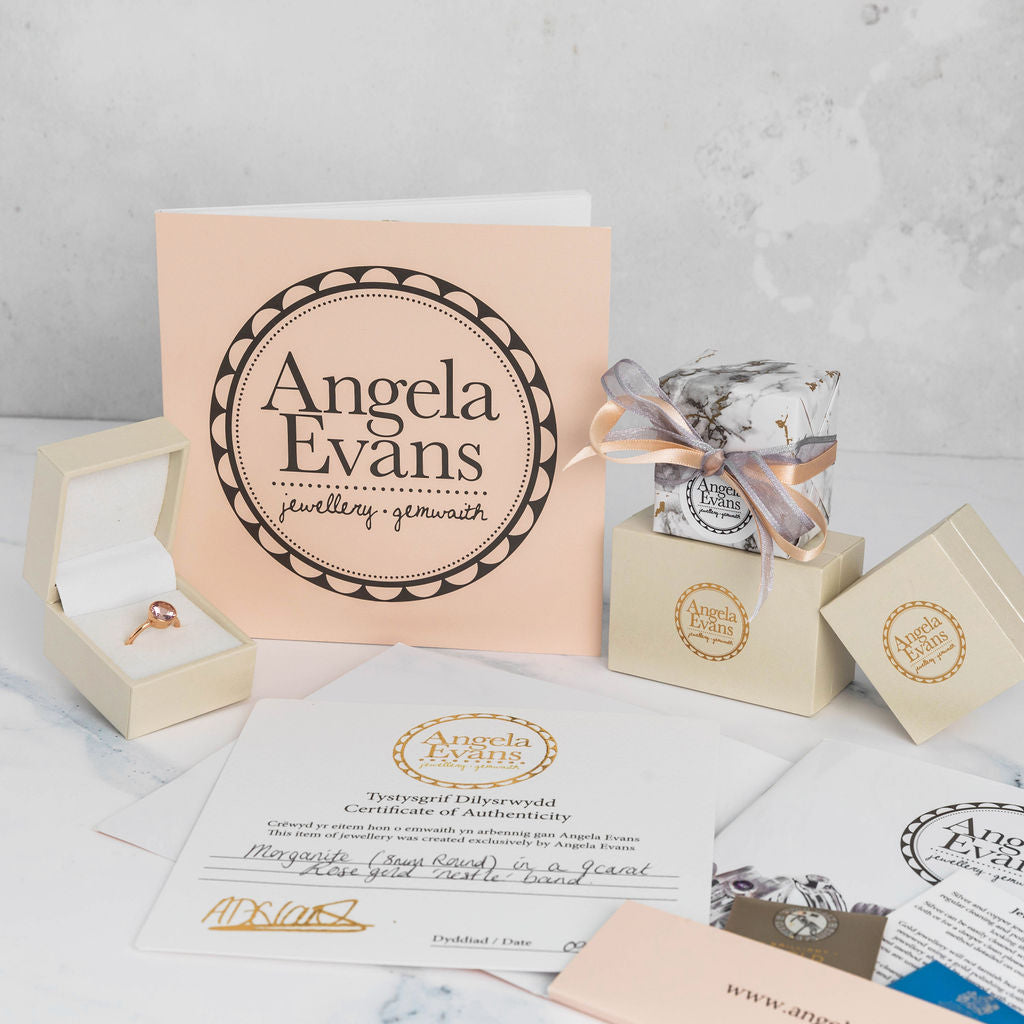 Silver with Morganite Nestle Ring