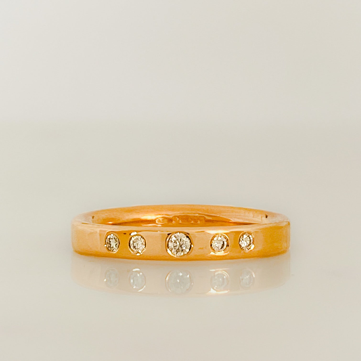 Rose Gold Serendipity Diamond Row Ring