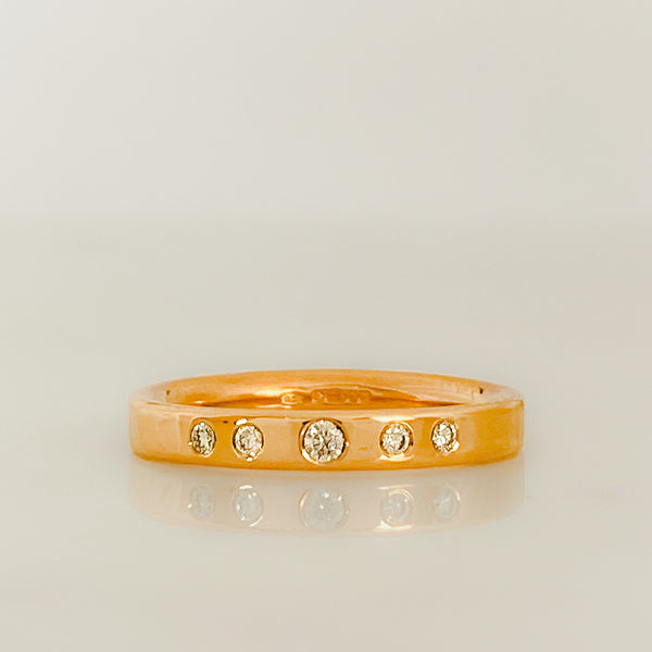 Rose Gold Serendipity Diamond Row Ring