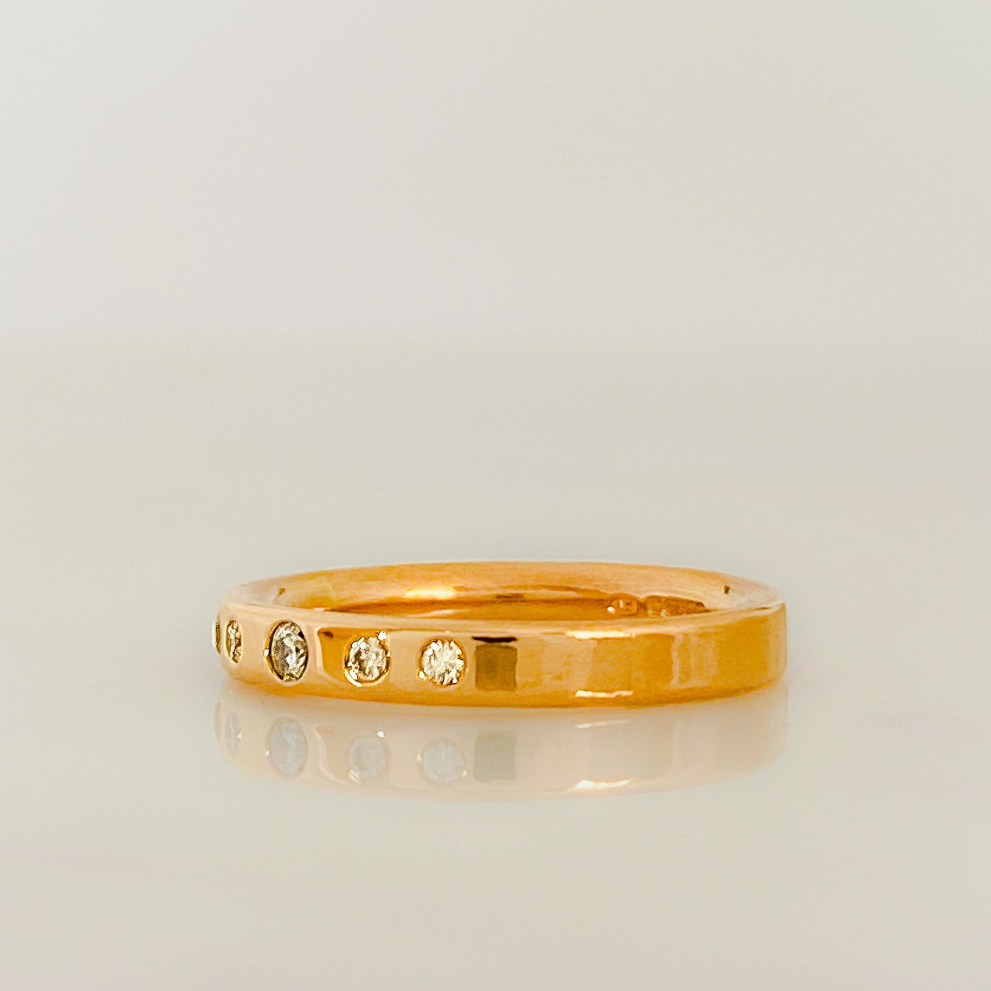 Rose Gold Serendipity Diamond Row Ring