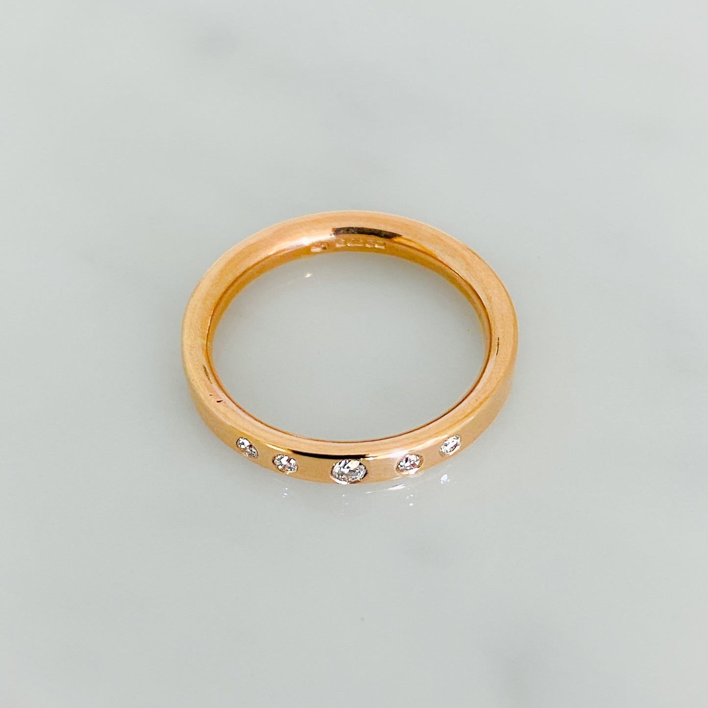 Rose Gold Serendipity Diamond Row Ring