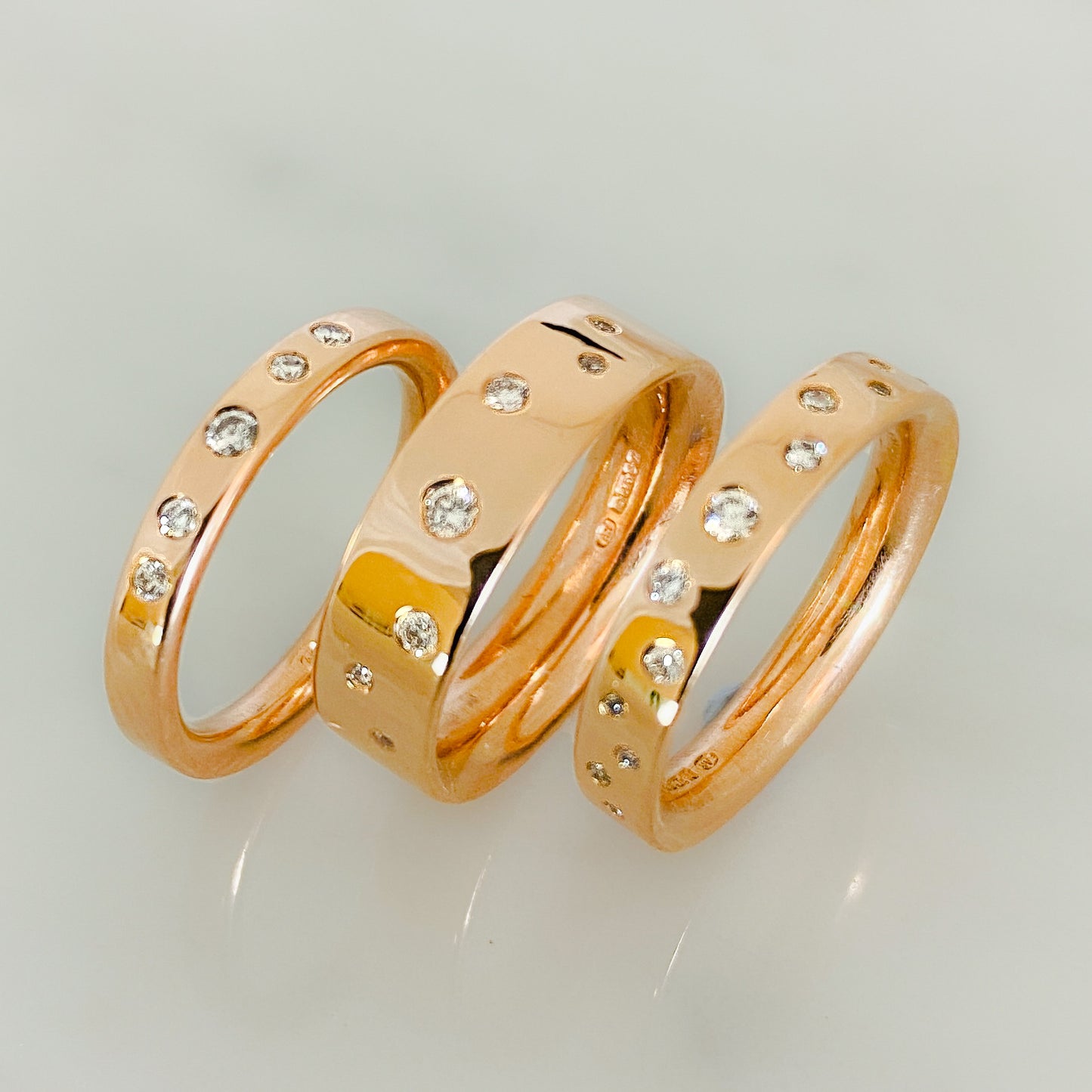 Rose Gold Serendipity Diamond Scatter Ring