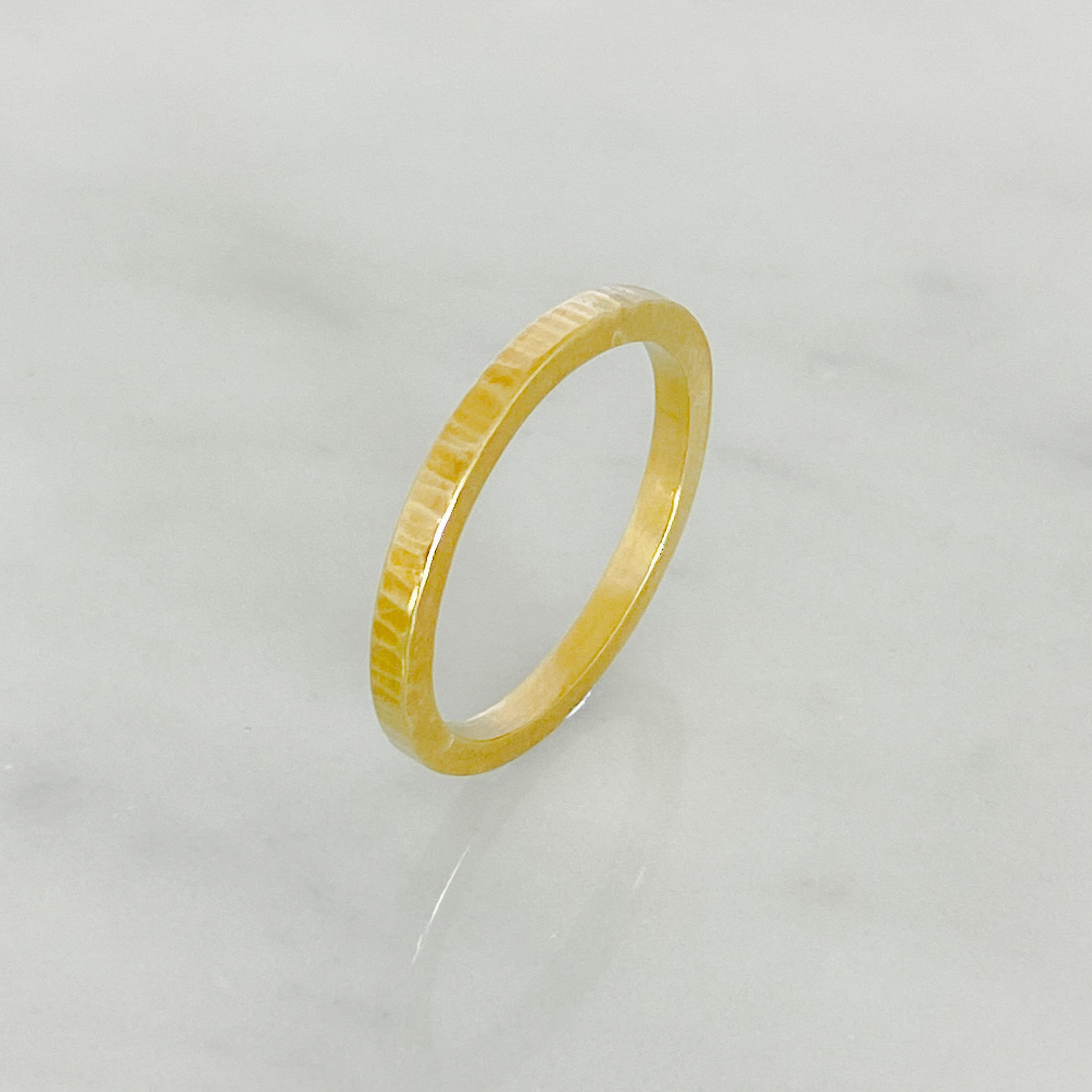Gold Striped Wedding Ring