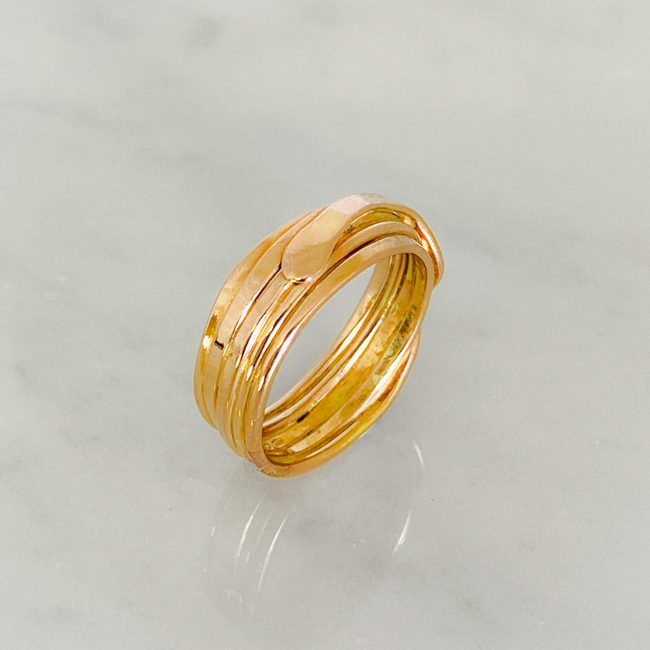 Rose Gold Wrapped Wedding Ring