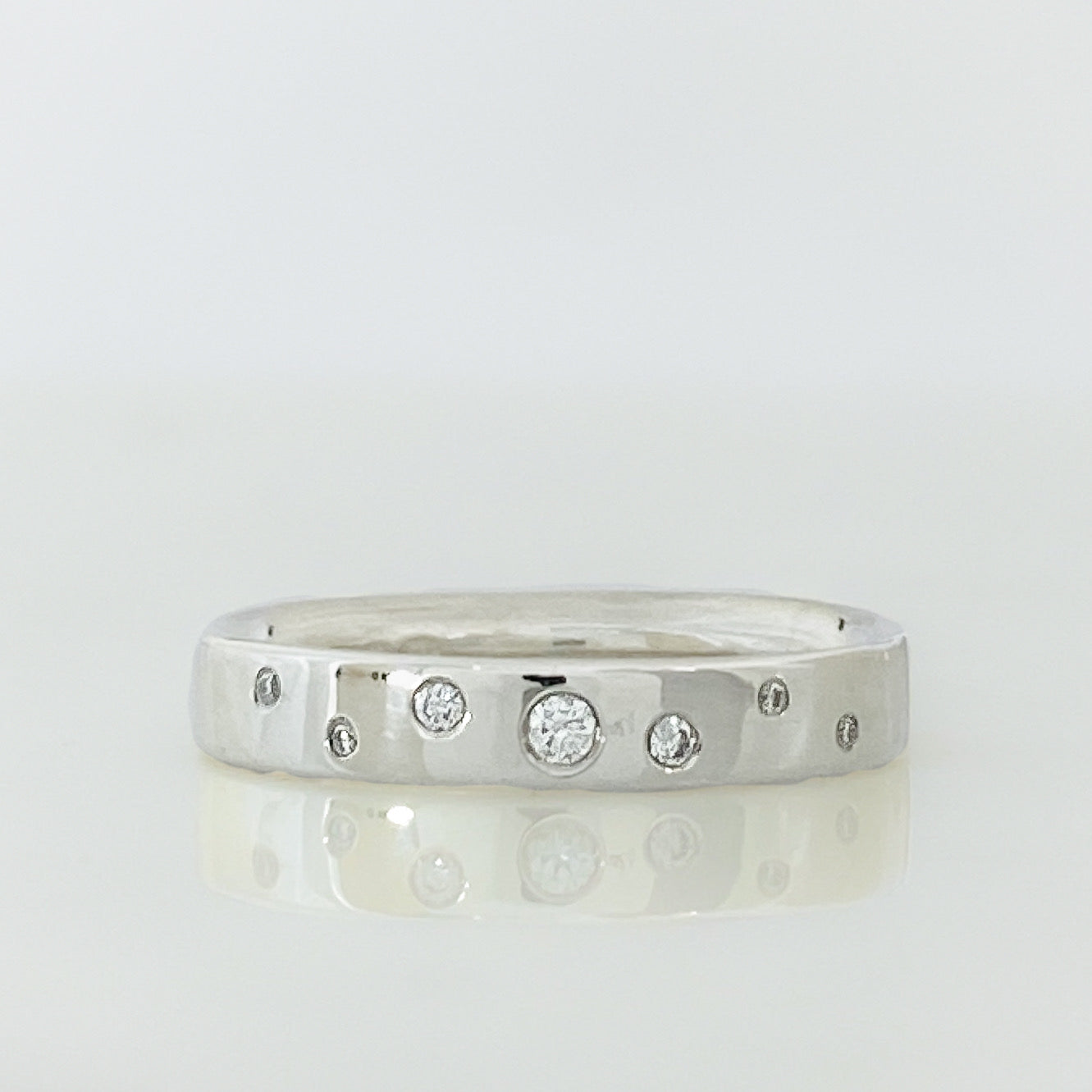 Silver Serendipity Diamond Scatter Ring