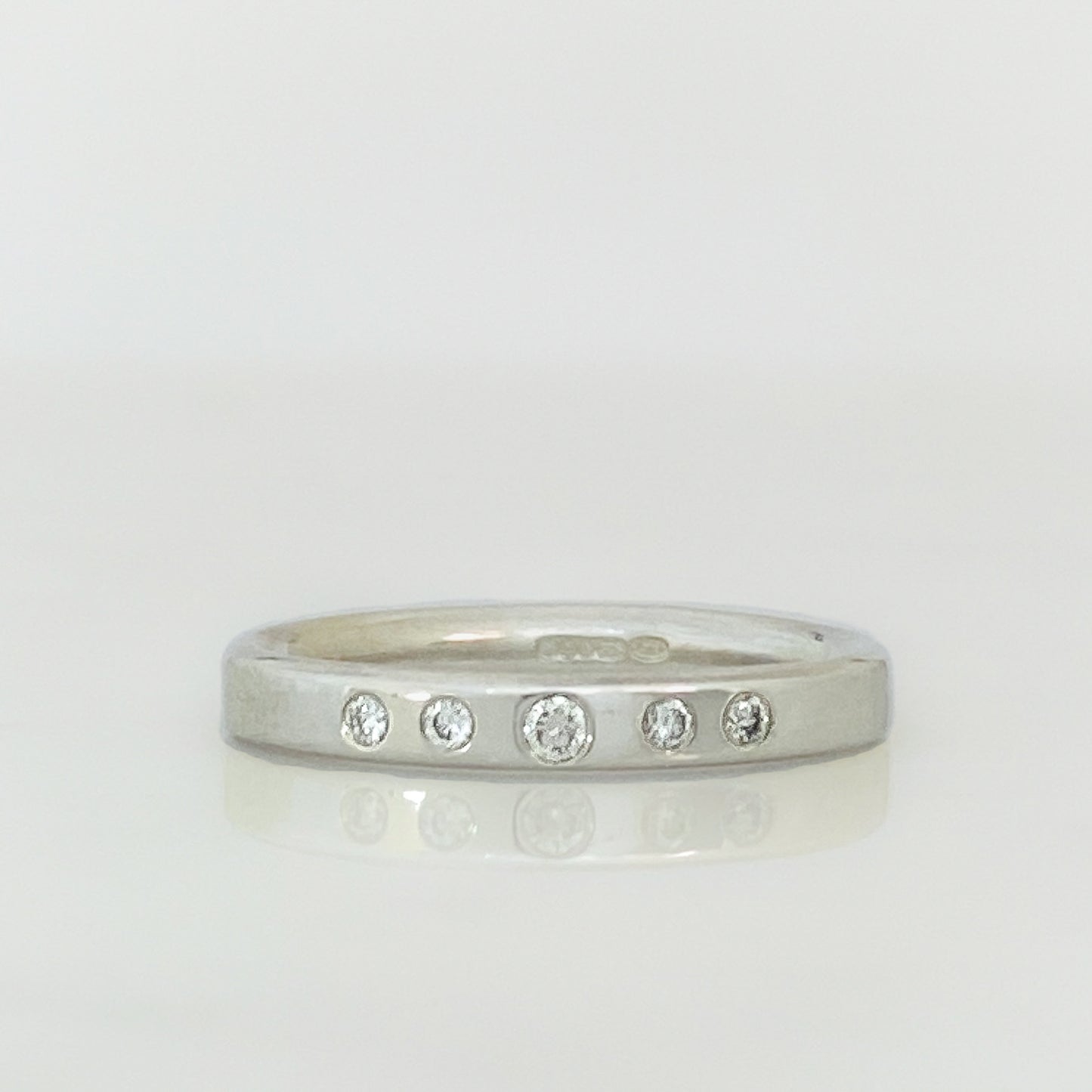 Silver Serendipity Diamond Row Ring