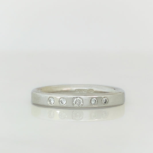 Platinum Serendipity Diamond Row Ring