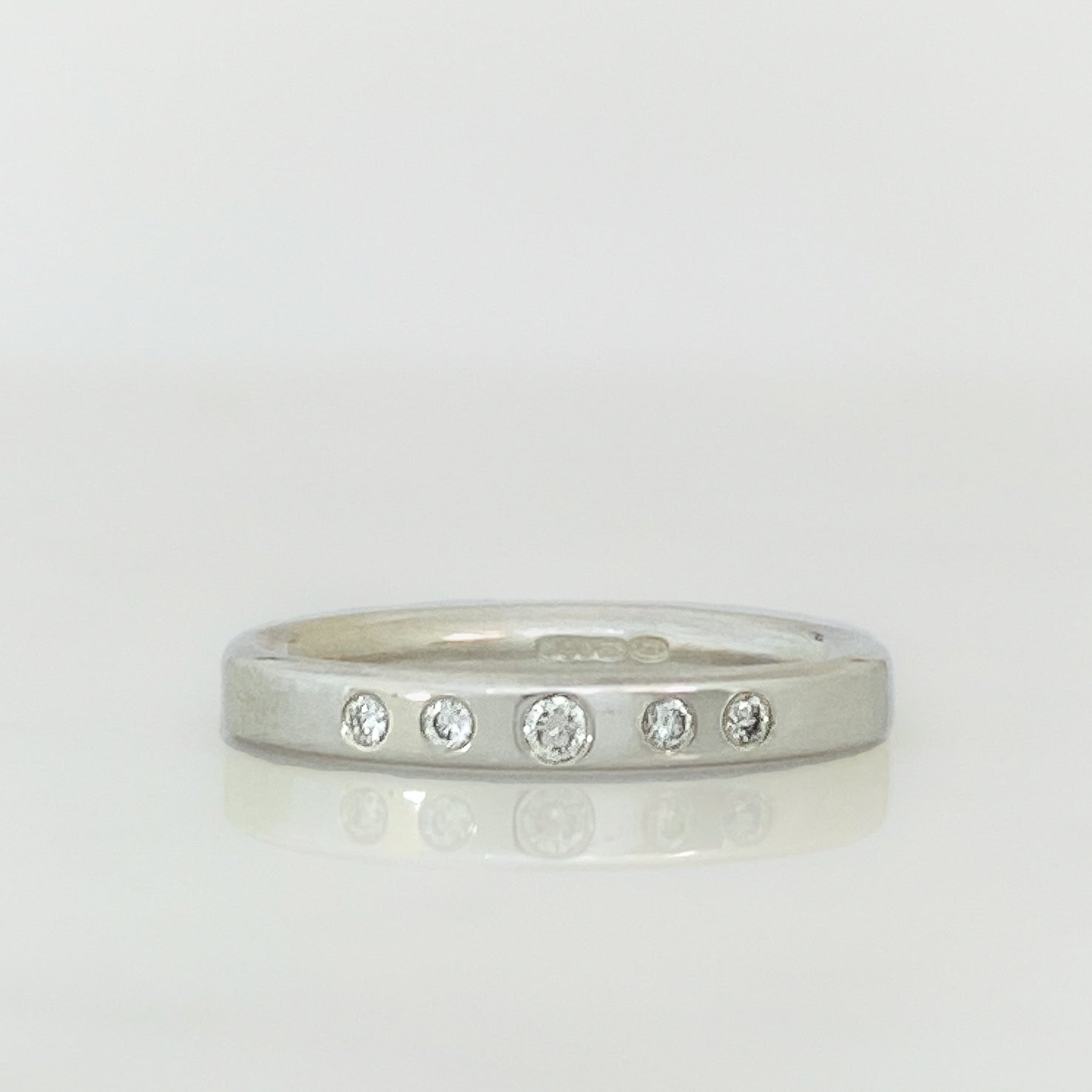 White Gold Serendipity Diamond Row Ring