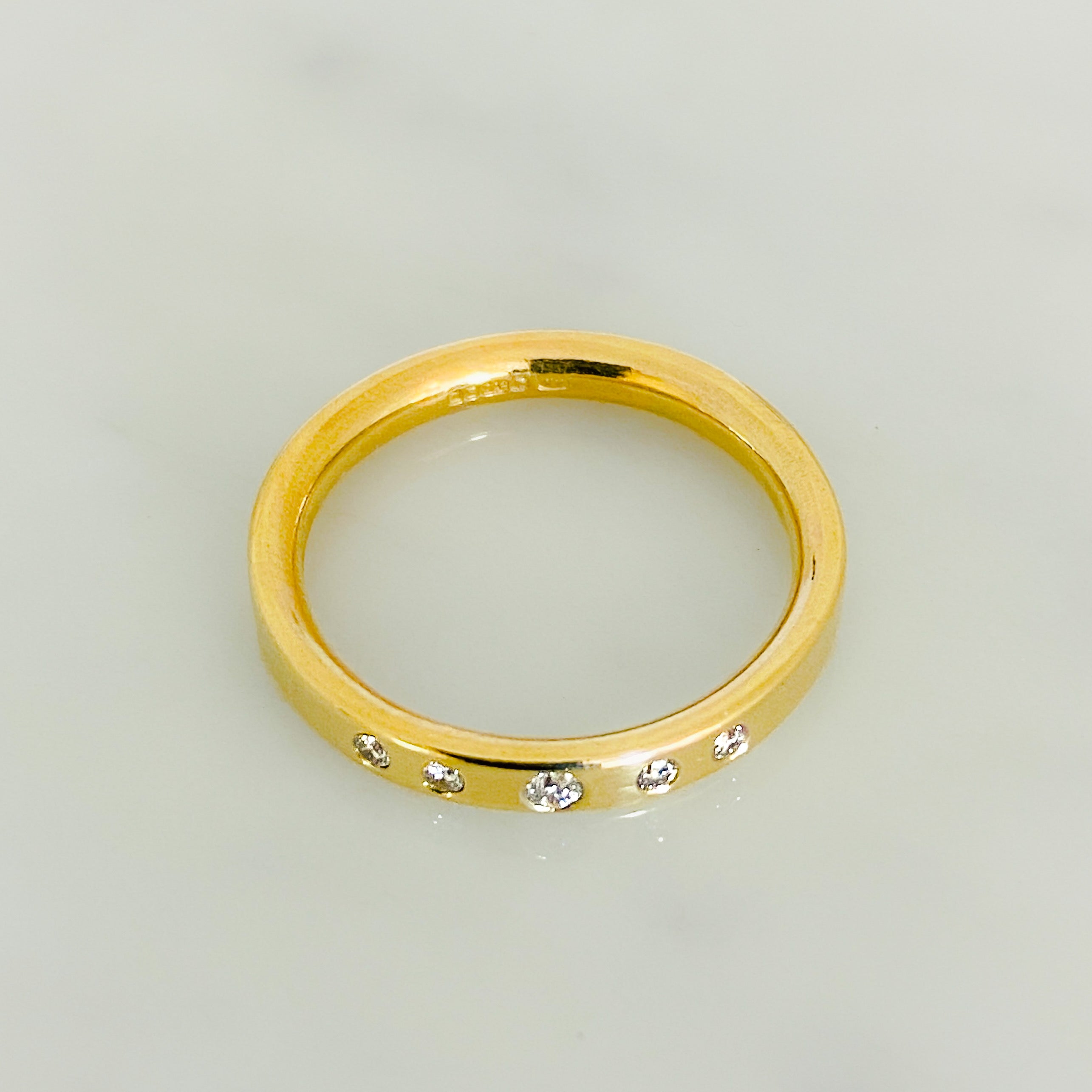 Gold Serendipity Diamond Row Ring
