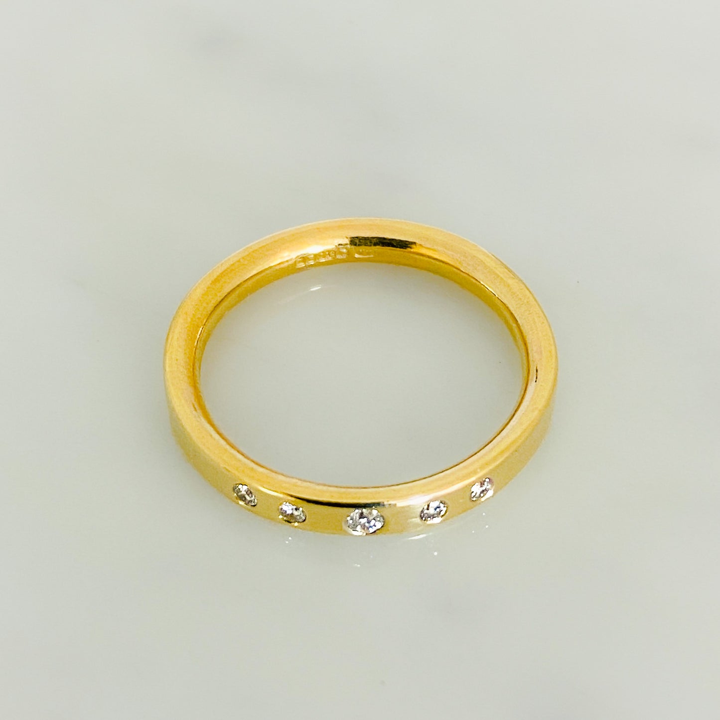 Gold Serendipity Diamond Row Ring
