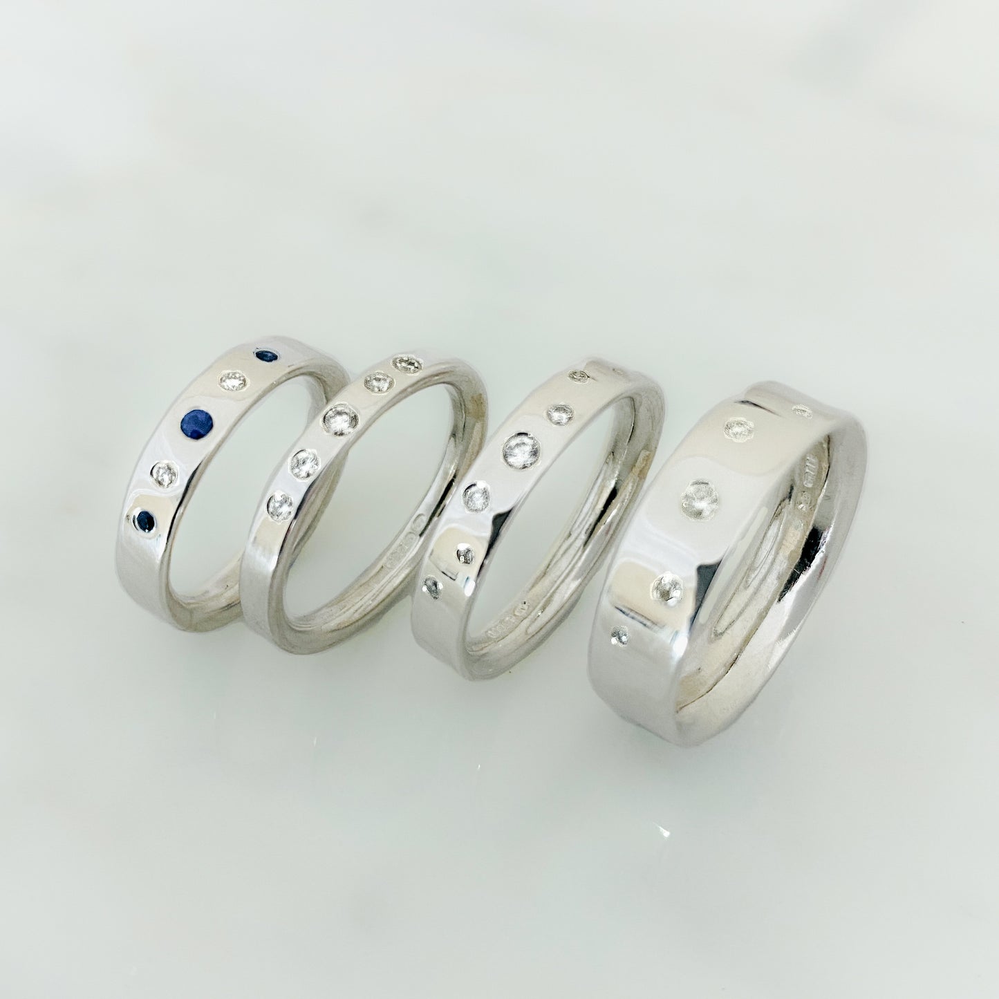 Silver Serendipity Diamond Scatter Ring