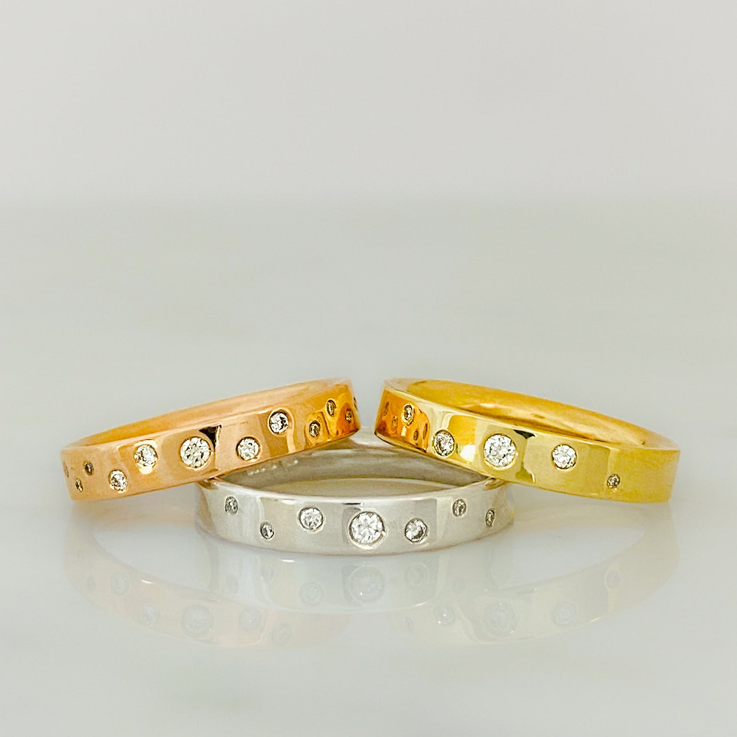 Platinum Serendipity Diamond Scatter Ring