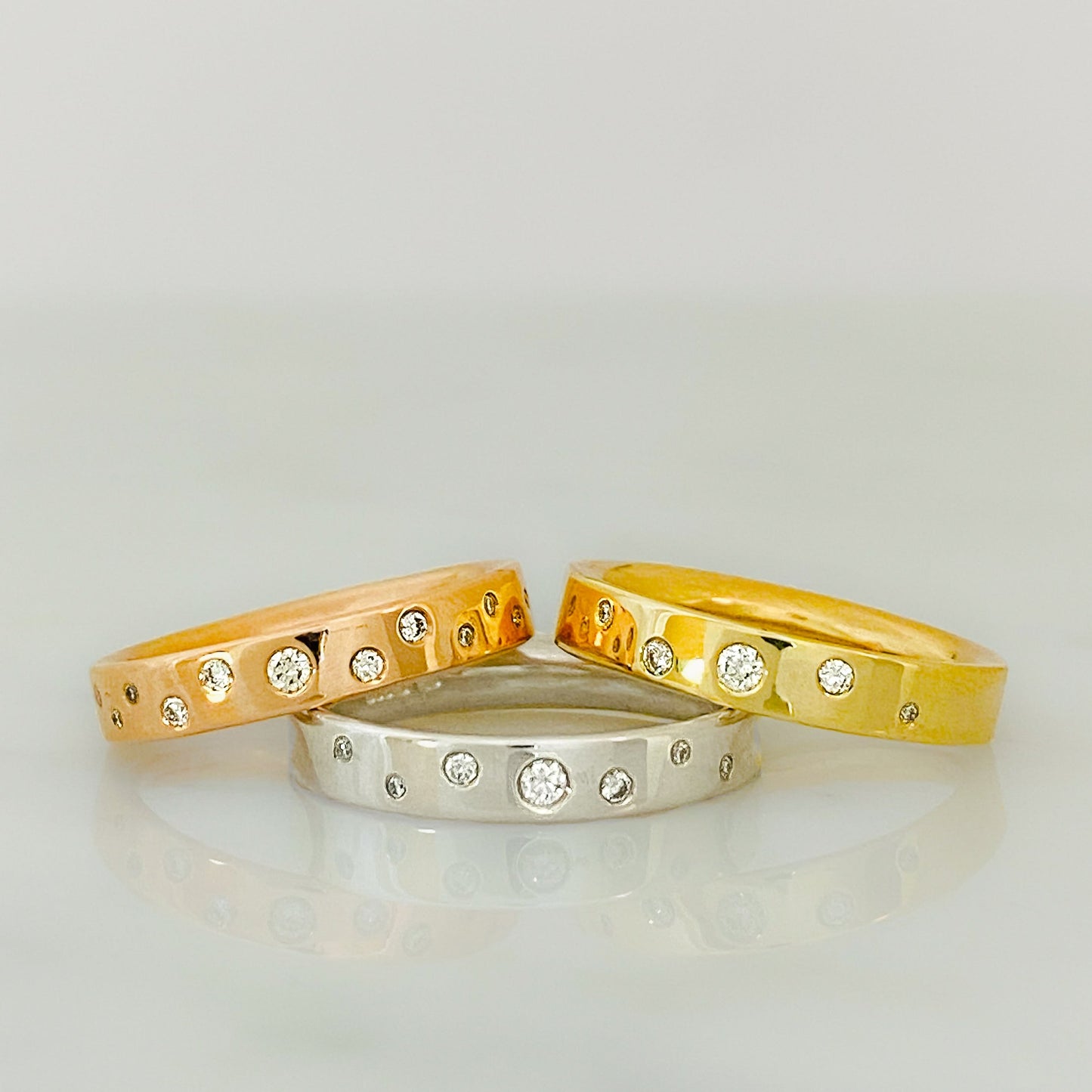 Rose Gold Serendipity Diamond Scatter Ring